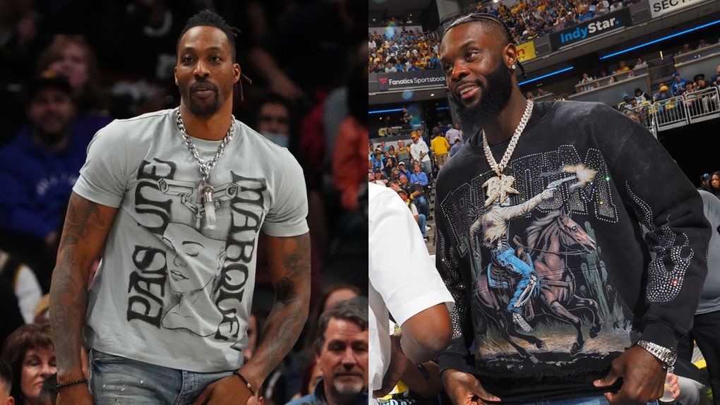 Dwight Howard and Lance Stephenson. 