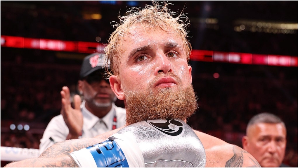 Jake Paul crashed out during an interview with Piers Morgan ahead of his fight against Julio Cesar Chavez Jr. Watch a video of the interview. What is Jake Paul's boxing record? (Photo by Al Bello/Getty Images for Netflix © 2024)
