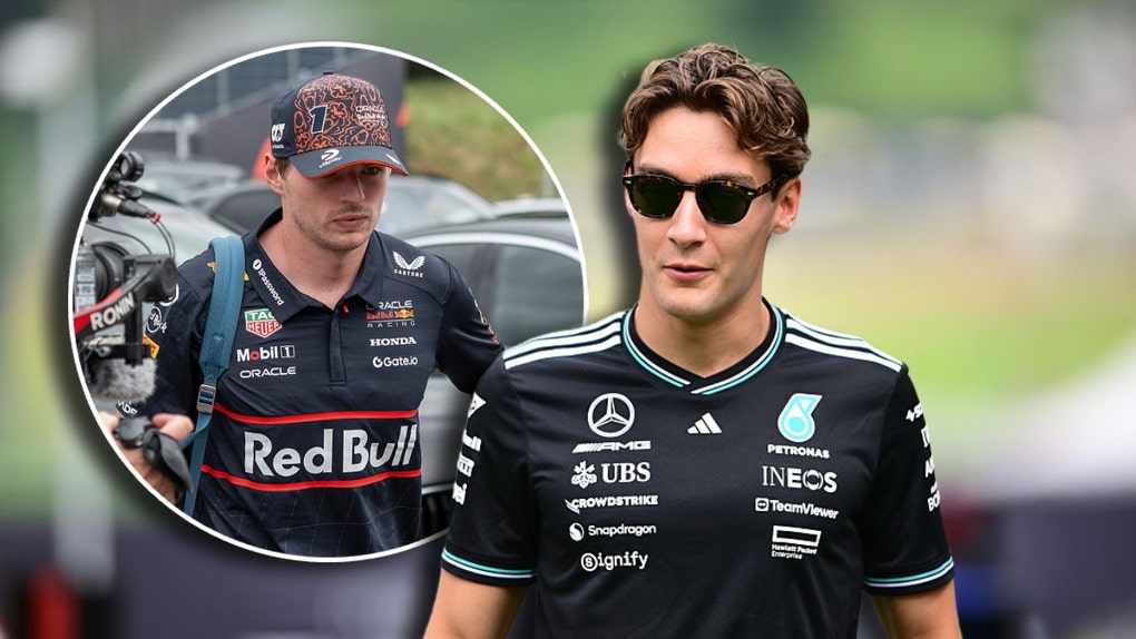 Max Verstappen and George Russell