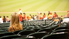 A baseball fan on the Cubs broadcast gave baseball fans at home more than they bargained for. 