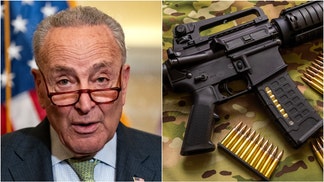 Senator Chuck Schumer openly lied about firearms and suppressors. Watch a video of his comments. What did he say? (Photo by Kent Nishimura/Getty Images and Getty Images Creatives)
