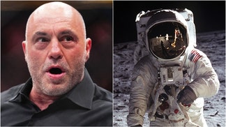 Joe Rogan doesn't believe America ever landed on the moon. Watch a video of his comments with Charley Crockett. Did America land on the moon? (Photo by Chris Unger/Zuffa LLC via Getty Images and Getty Images)