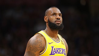 LeBron James of the Los Angeles Lakers