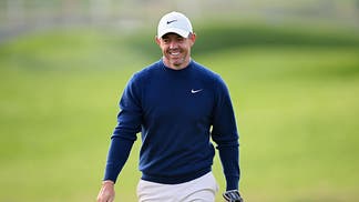 Rory McIlroy smiling at Oakmont