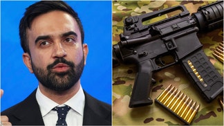 Democrat Zohran Mamdani, the leading contender to be NYC's next mayor, is getting destroyed over a resurfaced tweet about banning guns. What are the reactions? (Photo by Yuki Iwamura-Pool/Getty Images and Getty Images Creatives)