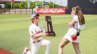 Playing In The College World Series And Getting Married, Louisville's Tanner Shiver Could Have A Busy Week Via: Nicole Finch, Louisville Athletics