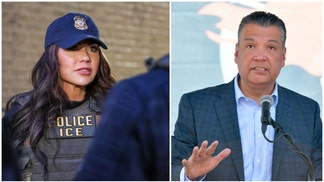 Kristi Noem presser interrupted by dem senator. 