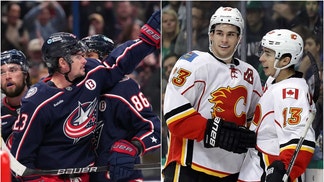 Sean Monahan and Johnny Gaudreau