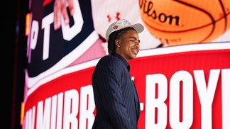 Collin Murray-Boyles after being drafted by Toronto Raptors