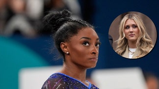 Simone Biles and Riley Gaines