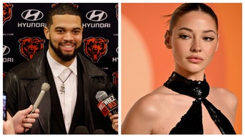 caleb williams madelyn cline spotted together at music festival