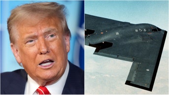 President Donald Trump says he might bomb Iran again if the country tries to continue enriching uranium. Watch a vide of his comments. (Photo by Andrew Harnik/Getty Images and Photo by USAF/Getty Images)