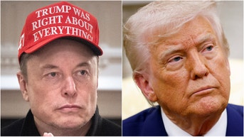 Elon Musk tweeted that he regrets some of his posts about Donald Trump amid a massive feud. What did Musk tweet? What happened? (Photo by Kevin Dietsch/Getty Images and Photo by BRENDAN SMIALOWSKI/AFP via Getty Images)