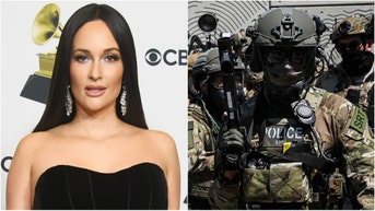 Country music star Kacey Musgraves is getting lit up on X for a tweet about the Los Angeles riots. She tweeted ICE shouldn't be allowed to wear masks if protesters can't. What are the reactions? (Photo by RONALDO SCHEMIDT/AFP via Getty Images and Photo by Alberto E. Rodriguez/Getty Images for The Recording Academy)