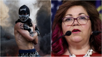 Congresswoman Linda Sanchez made an insane comment about the riots in Los Angeles during an appearance on CNN. Watch a video of her comments. What did she say? (Photo by Kevin Dietsch/Getty Images and Photo by BLAKE FAGAN/AFP via Getty Images)