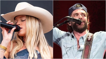 The Castellows team up with Thomas Rhett for an awesome performance. (Photo by Gary Miller/Getty Images for iHeartRadio and Photo by Erika Goldring/WireImage)