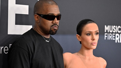 kanye west's wife bianca censori wears nothing but a candy bra and underwear