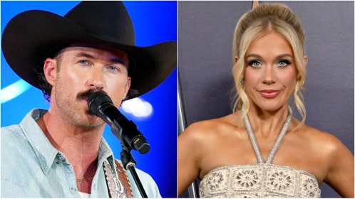 Country music star Riley Green responded to viral relationship rumors. He's been linked to Megan Moroney and Ella Langley. He says he finds out his new relationship status weekly. (Photo by David Becker/Getty Images and Photo by Erika Goldring/Getty Images for BMI)