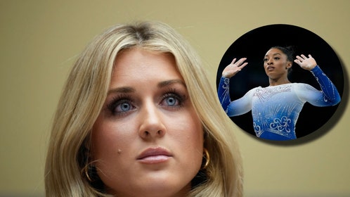 Riley Gaines and Simone Biles