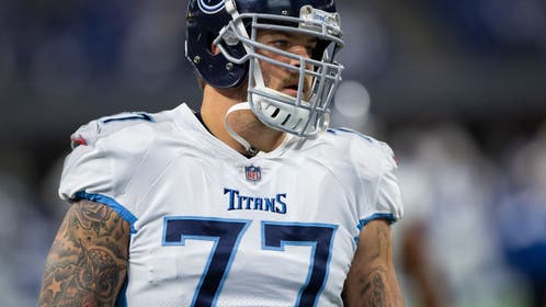Taylor Lewan through out the first pitch before the St. Louis Cardinals game and it did not go well.
