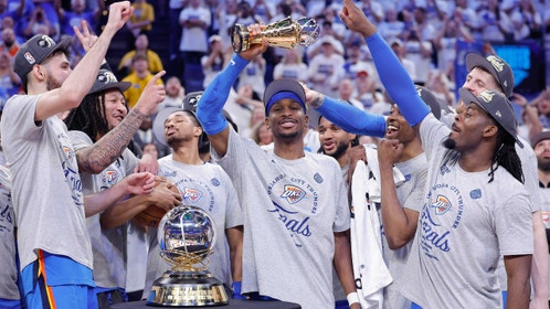 Oklahoma City Thunder guard Shai Gilgeous-Alexander is the odds-on favorite to win the 2025 NBA Finals MVP vs. the Indiana Pacers. (Photo Credit: Alonzo Adams-Imagn Images)