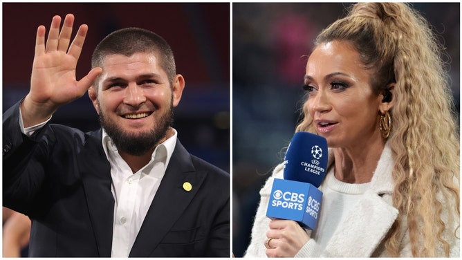 Islamic Islamic MMA Fighter Khabib Nurmagomedov refused to shake the hand of a female CBS soccer reporter because Islam forbids handshakes with non-related women.