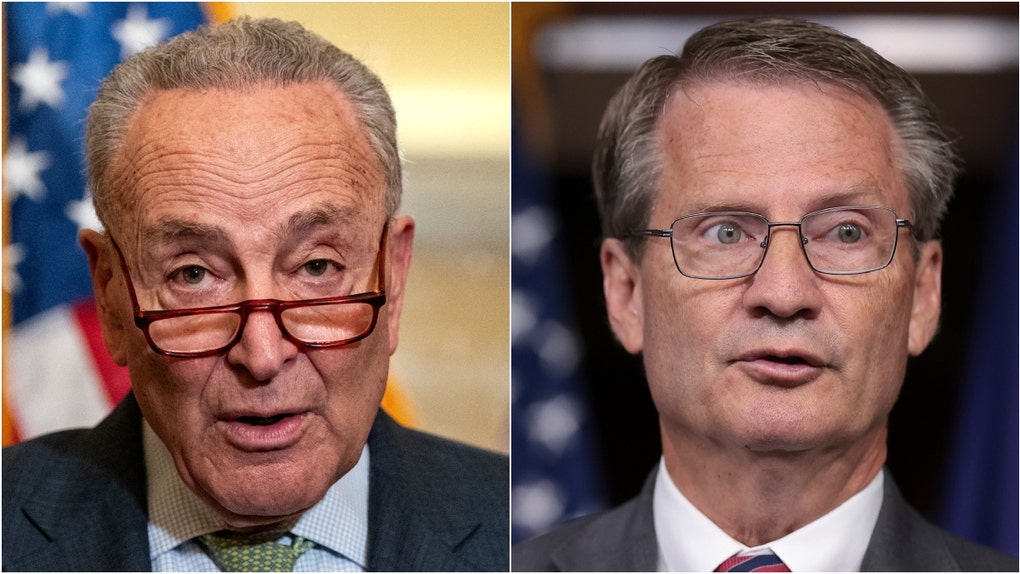 Congressman Tim Burchett trolled Chuck Schumer over his infamous deleted tweet grilling burgers. Schumer put cheese on a raw burger. What did Burchett tweet? (Photo by Win McNamee/Getty Images and Photo by Kent Nishimura/Getty Images)