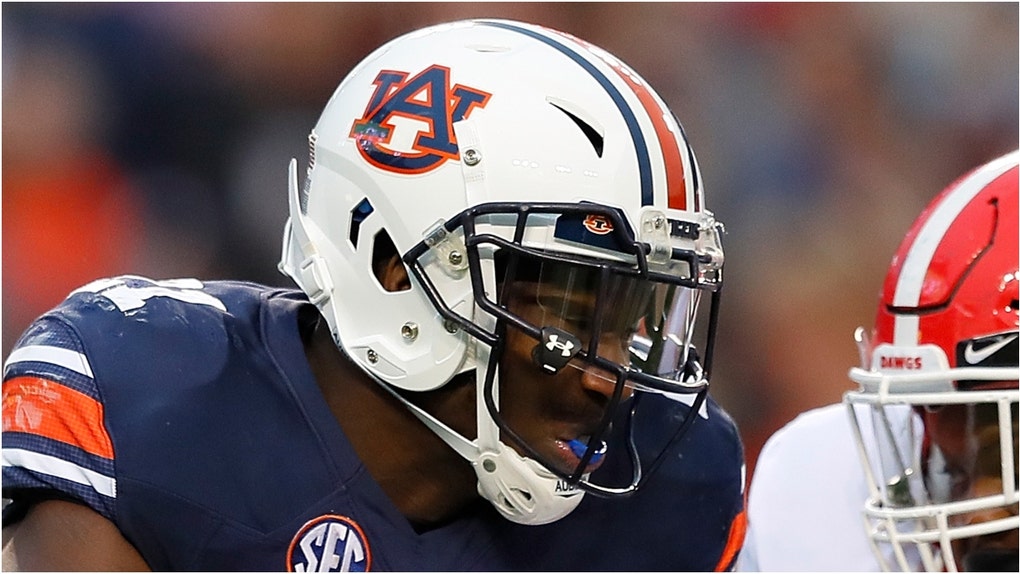Former Auburn star Kerryon Johnson didn't have an excited response when asked if he's proud to have played for the Tigers. What did he tweet? (Photo by Kevin C. Cox/Getty Images)