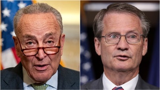 Congressman Tim Burchett trolled Chuck Schumer over his infamous deleted tweet grilling burgers. Schumer put cheese on a raw burger. What did Burchett tweet? (Photo by Win McNamee/Getty Images and Photo by Kent Nishimura/Getty Images)