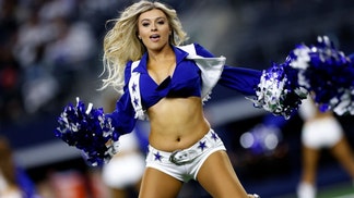 The Cowboys cheerleaders report for duty. 