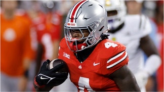 Ohio State star Jeremiah Smith revealed he's up to 225 pounds going into his sophomore year. What did he originally weigh? (Photo by Joe Robbins/Icon Sportswire via Getty Images)