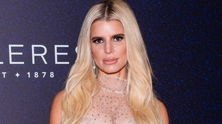 jessica simpson see-through dress 45th birthday