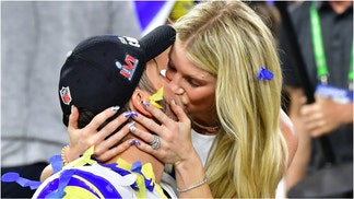 Matthew Stafford's wife Kelly revealed the prenup the two have is "very generous" and was the right thing for them. Watch a video of her comments. (Photo by FREDERIC J. BROWN/AFP via Getty Images)