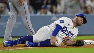 Los Angeles Dodgers third baseman Max Muncy after his injury