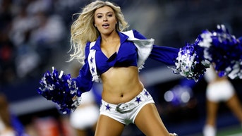 The Cowboys cheerleaders report for duty. 