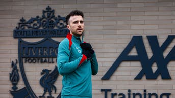 Diogo Jota at Liverpool training
