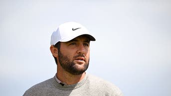 Scottie Scheffler looking onward at Royal Portrush.