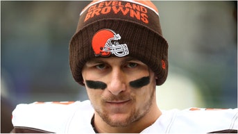 Johnny Manziel says he hated living in Cleveland after being drafted by the Browns. Watch a video of his comments on Logan Paul's "IMPAULSIVE" podcast. (Photo by Rob Leiter via Getty Images)