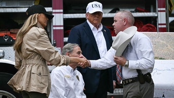 Such a veteran move by these Texas firefighters with Melania Trump. 