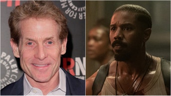 Skip Bayless shared some wild comments about "Sinners" and white guilt after watching the movie. Watch a video of his comments. (Credit: Warner Bros. Media Site and Photo by Randy Brooke/WireImage)