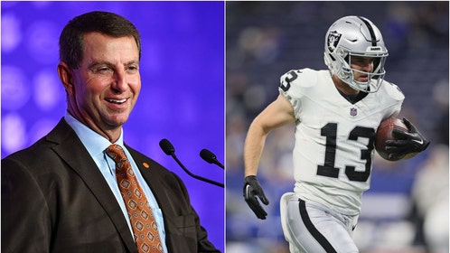 Dabo Swinney and Hunter Renfrow