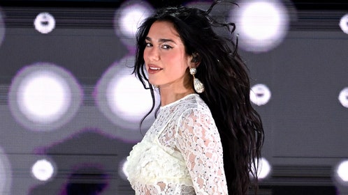 singer dua lipa in a leopard print bikini before heading to paris haute couture week