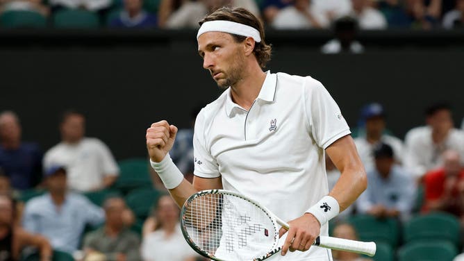 Frenchman Arthur Rinderknech, a former Texas A&M Aggies tennis player, pulled off a massive first round victory over 3rd-ranked Sascha Zverev at Wimbledon. 