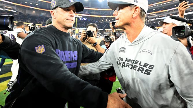 Jim Harbaugh has met seven presidents, while his brother, John, has met four. 