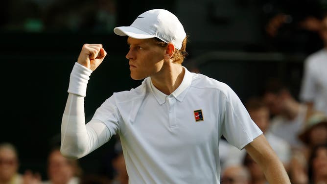 Jannik Sinner defeated Carlos Alcaraz in the Wimbledon final on Sunday, giving the Italian his first win at tennis' most prestigious Grand Slam tournament.