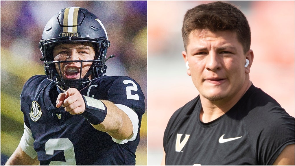 Vanderbilt quarterback Diego Pavia believes the Commodores can win the national title. He made the claim during an interview with Paul Finebaum. What did he say? How many games will Vanderbilt win? (Photo by Michael Chang/Getty Images and Photo by John Korduner/Icon Sportswire via Getty Images)