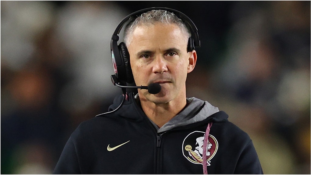 The Florida State Seminoles received eight votes in the first Coaches Poll of the college football season. The Seminoles won just two games in 2024. (Photo by Michael Reaves/Getty Images)