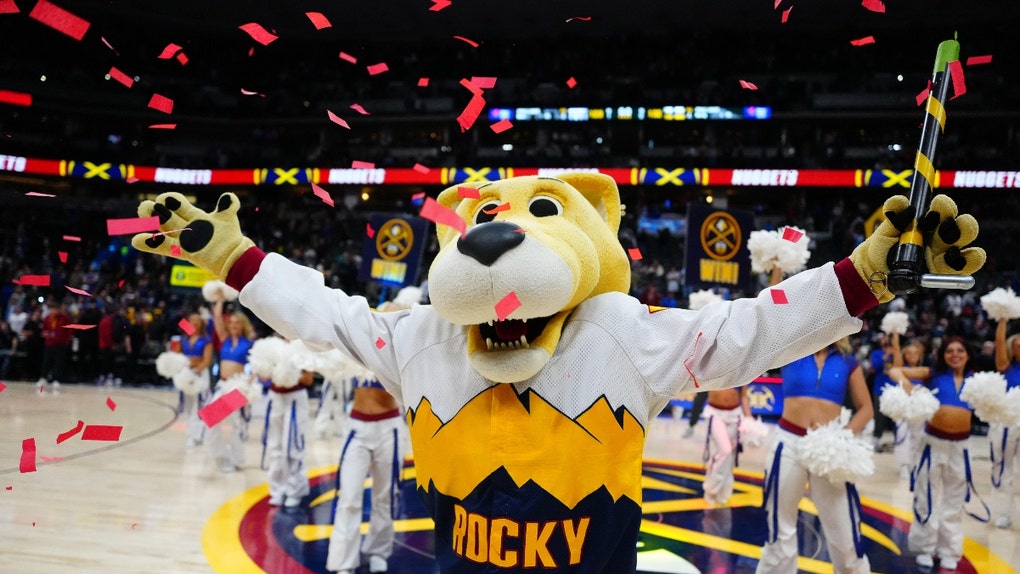 Denver Nuggets mascot Rocky.