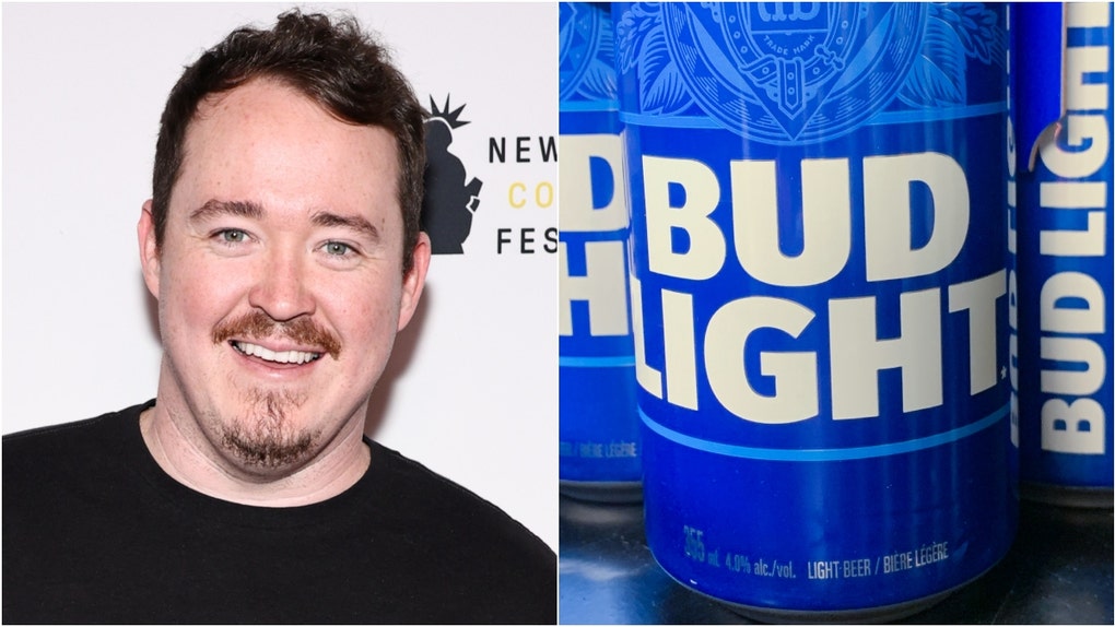 Shane Gillis stars in new Bud Light ad. (Photo by Jamie McCarthy/Getty Images for Bob Woodruff Foundation and Photo by Jakub Porzycki/NurPhoto via Getty Images)