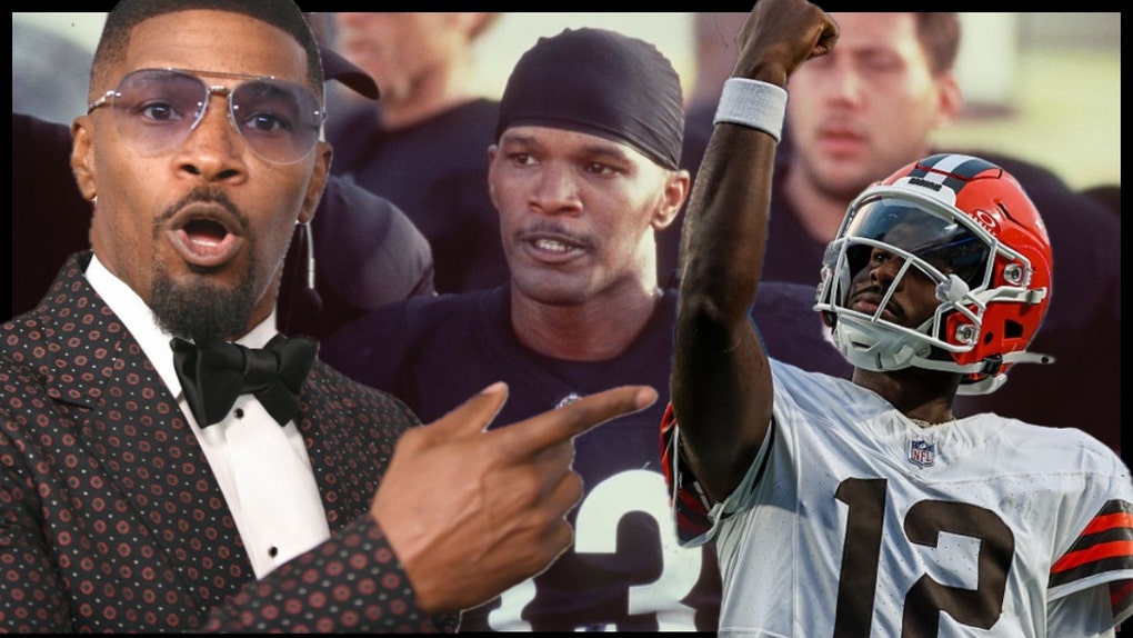 Shedeur Sanders had actor Jamie Foxx channeling his Willie Beamen character.